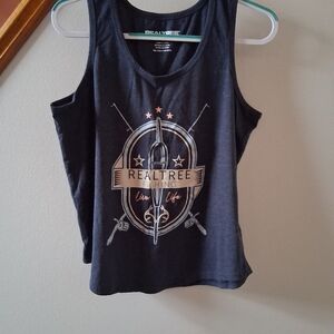 Realtree Dark Gray Fishing Tank Top Size Large
